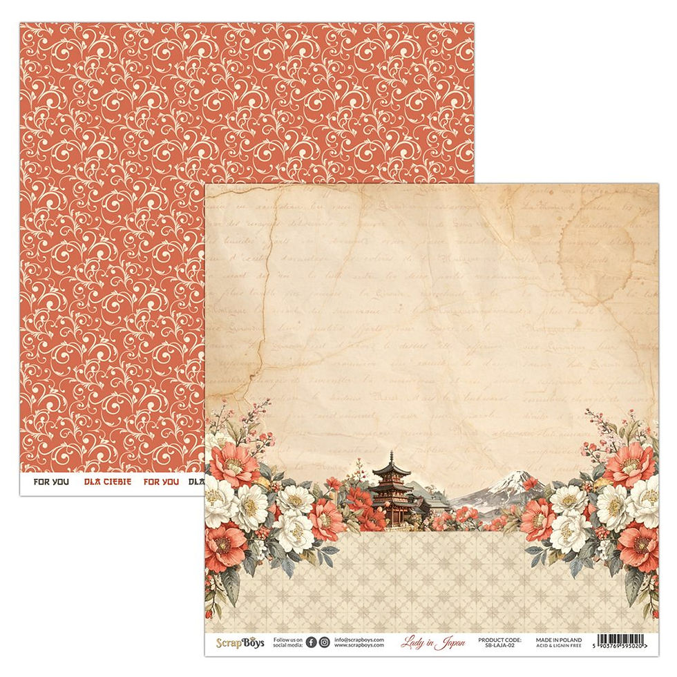Miniature : Collection Lady in Japan - Scrapboys - 12 pages r/v 30x30