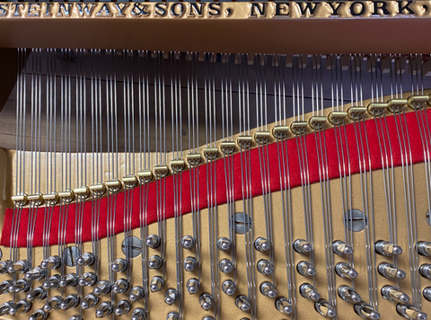 Steinway grand piano with new strings