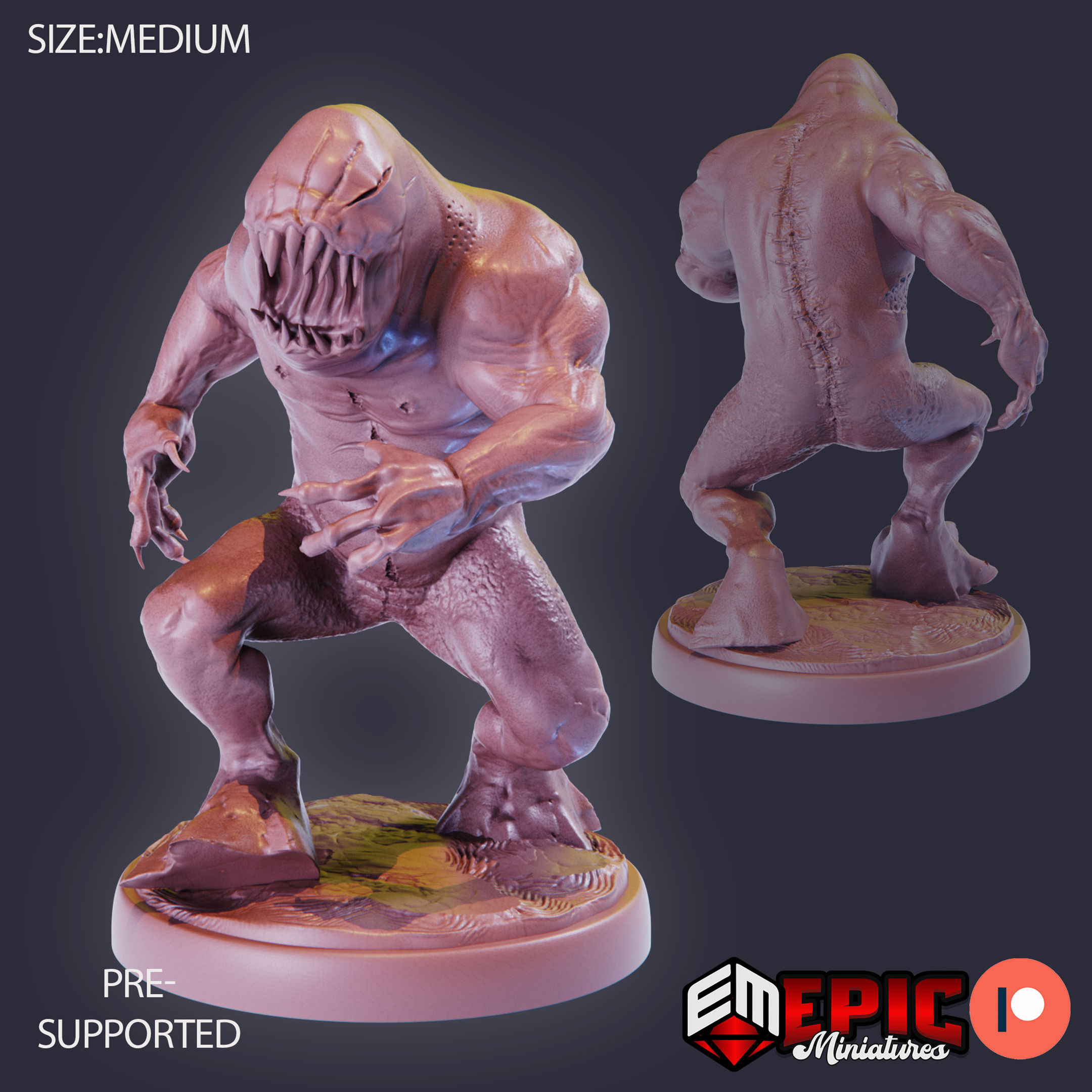 Dimensional Shambler Mouth Open walking (Medium)