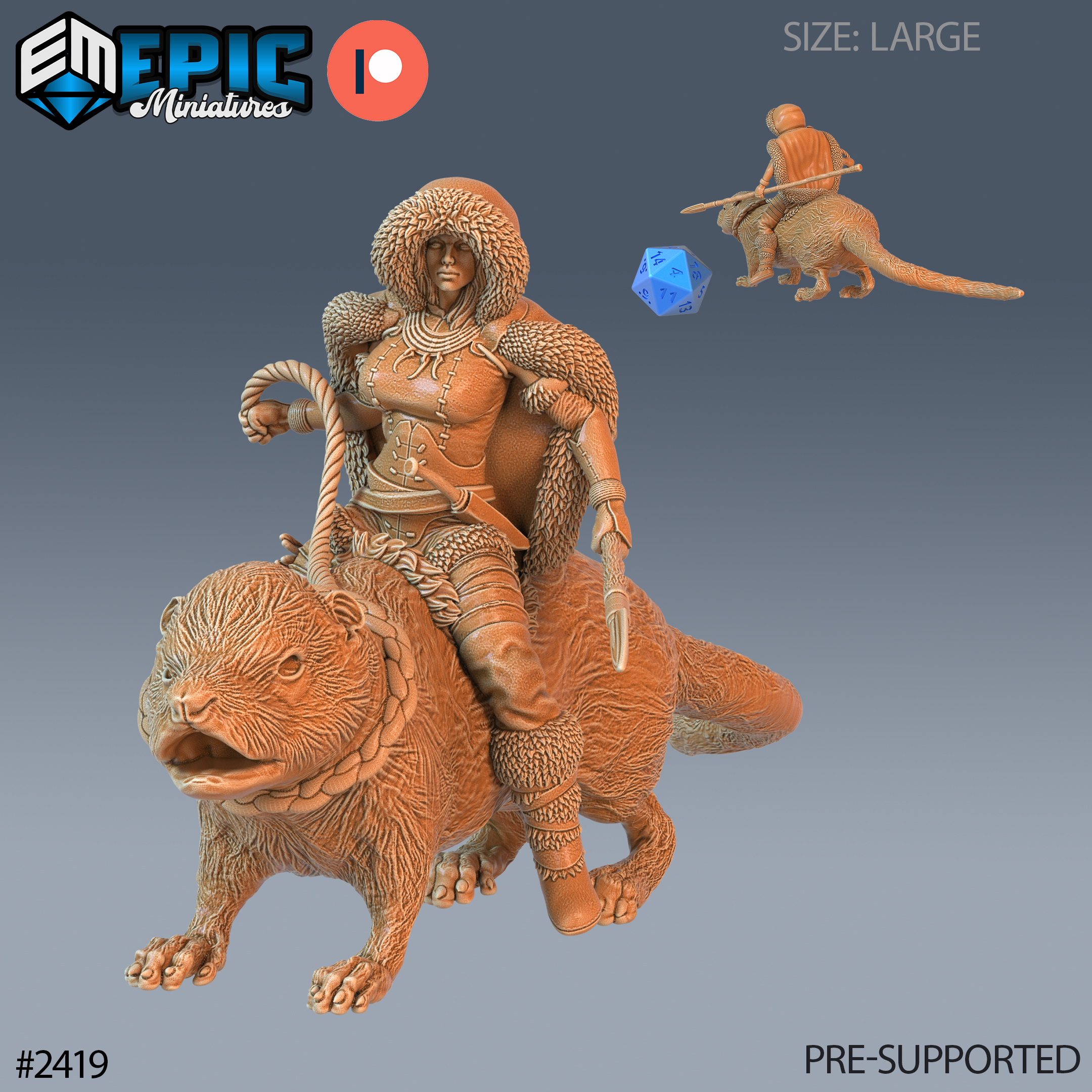 Northern Tribes Warrior Otter Rider