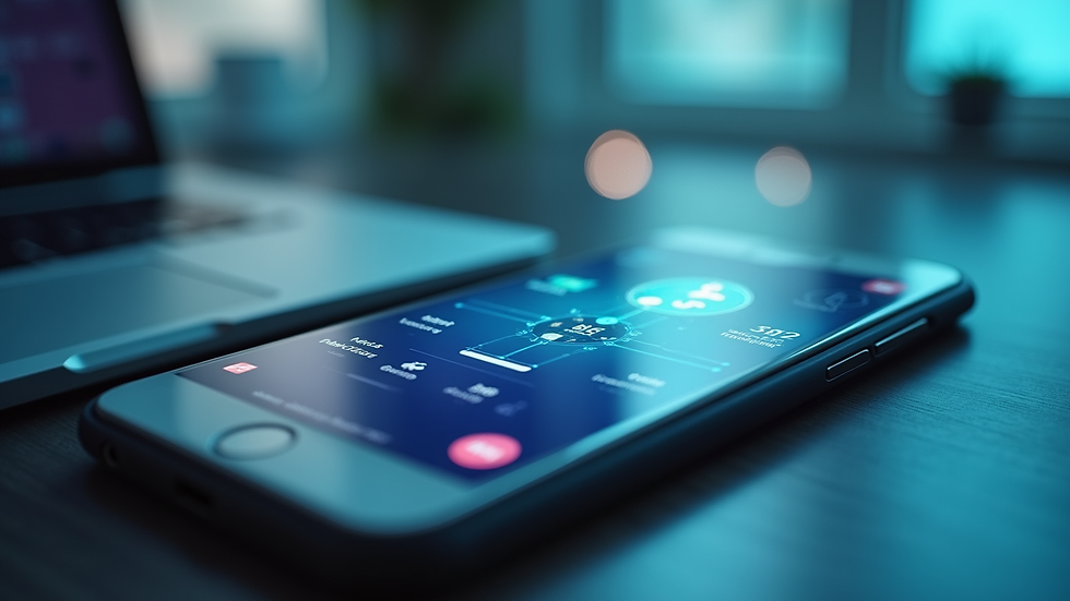 Close-up view of a smartphone displaying a medical app interface