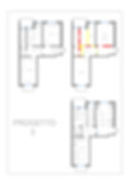 Appartamento di strada Castello di Mirafiori 107, planimetria dello stato di fatto e del progetto