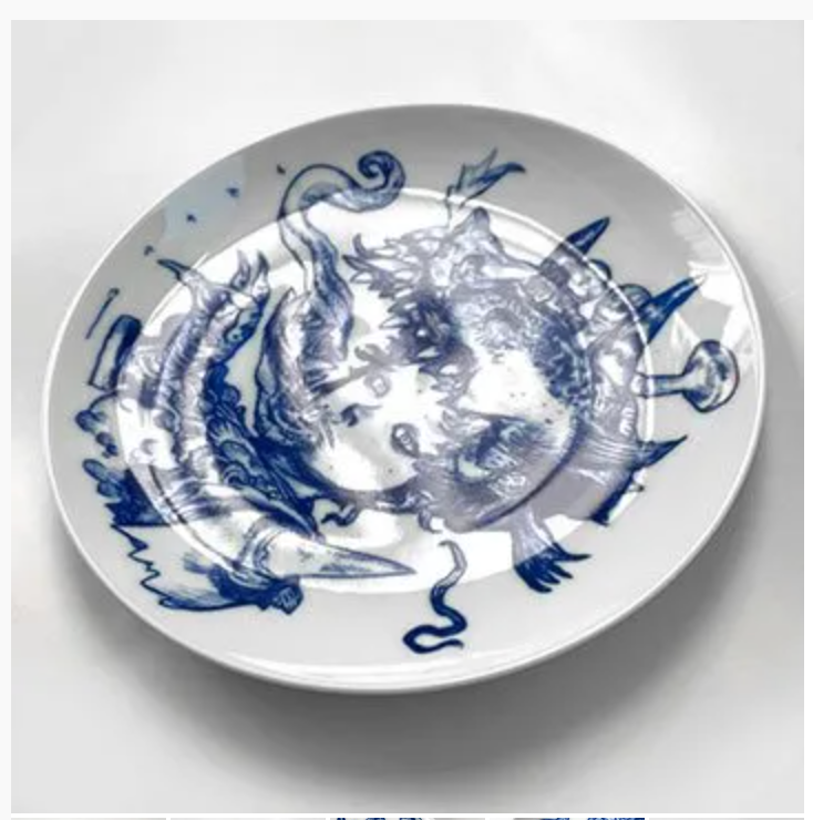 Thumbnail: PLATE [Autograph on box]