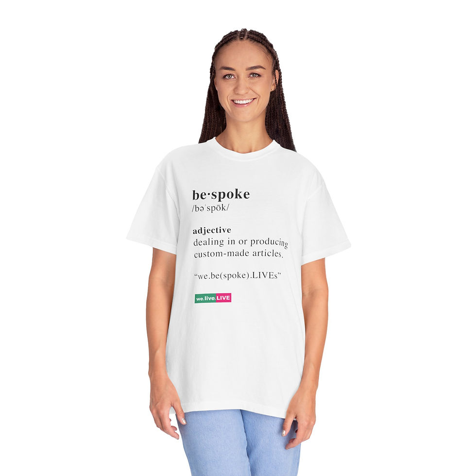 Thumbnail: we.Bespoke.LIVE Unisex T-Shirt - Made for You
