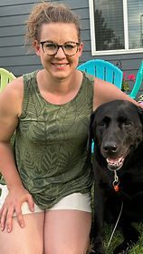 Lisa and her dog, Addy