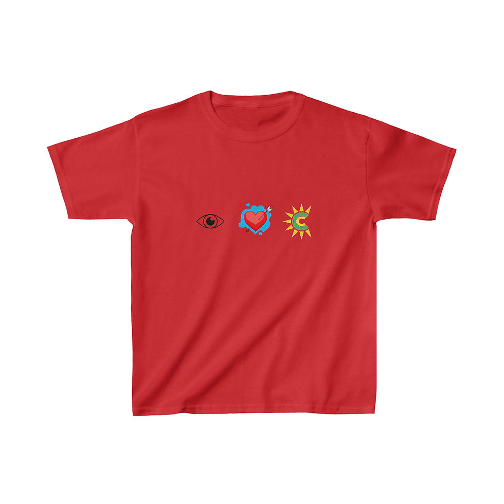 Thumbnail: Kids I Love Character Camp Emoji Cotton Tee