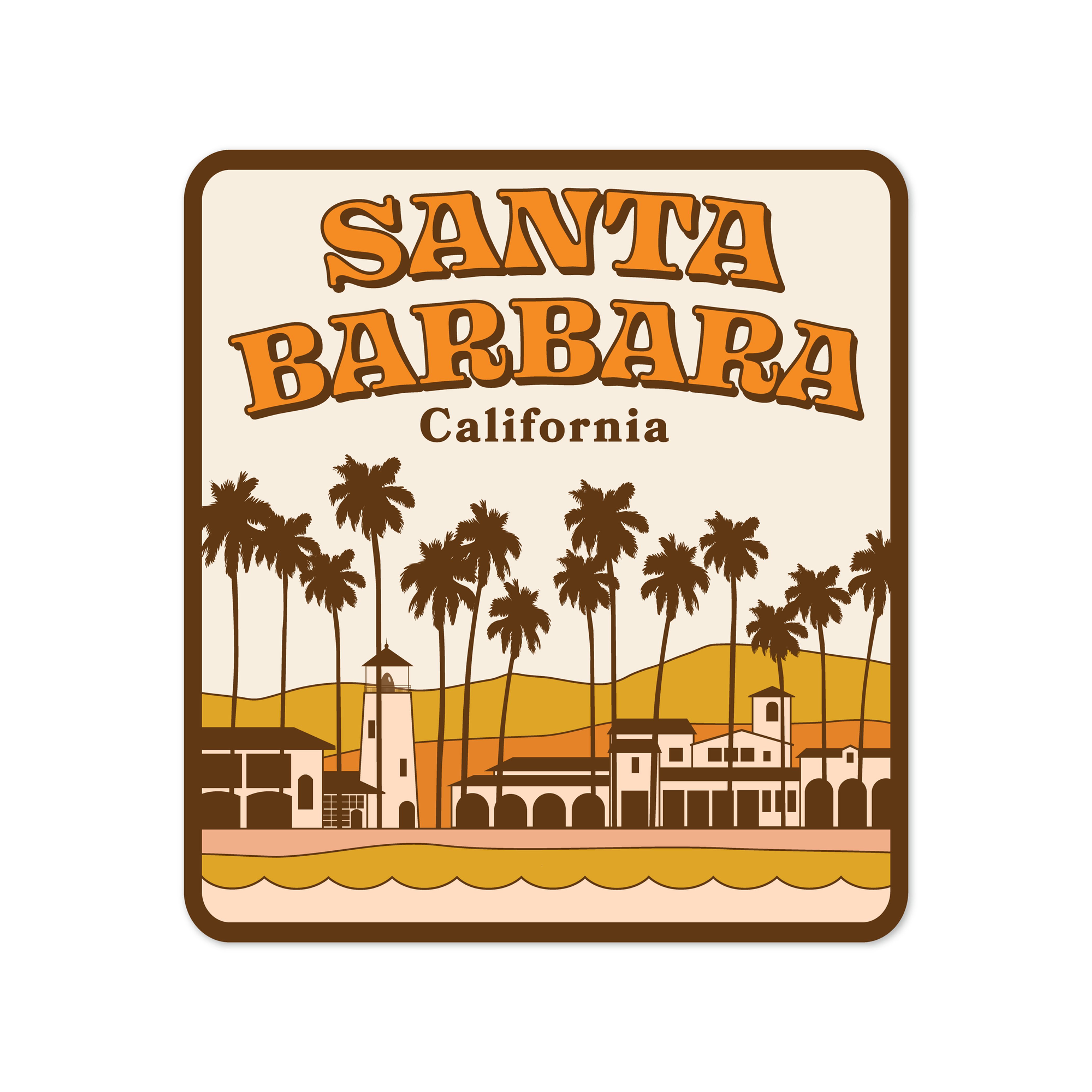 Santa Barbara, California Sticker