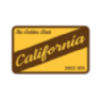 California K Style Badge Sticker