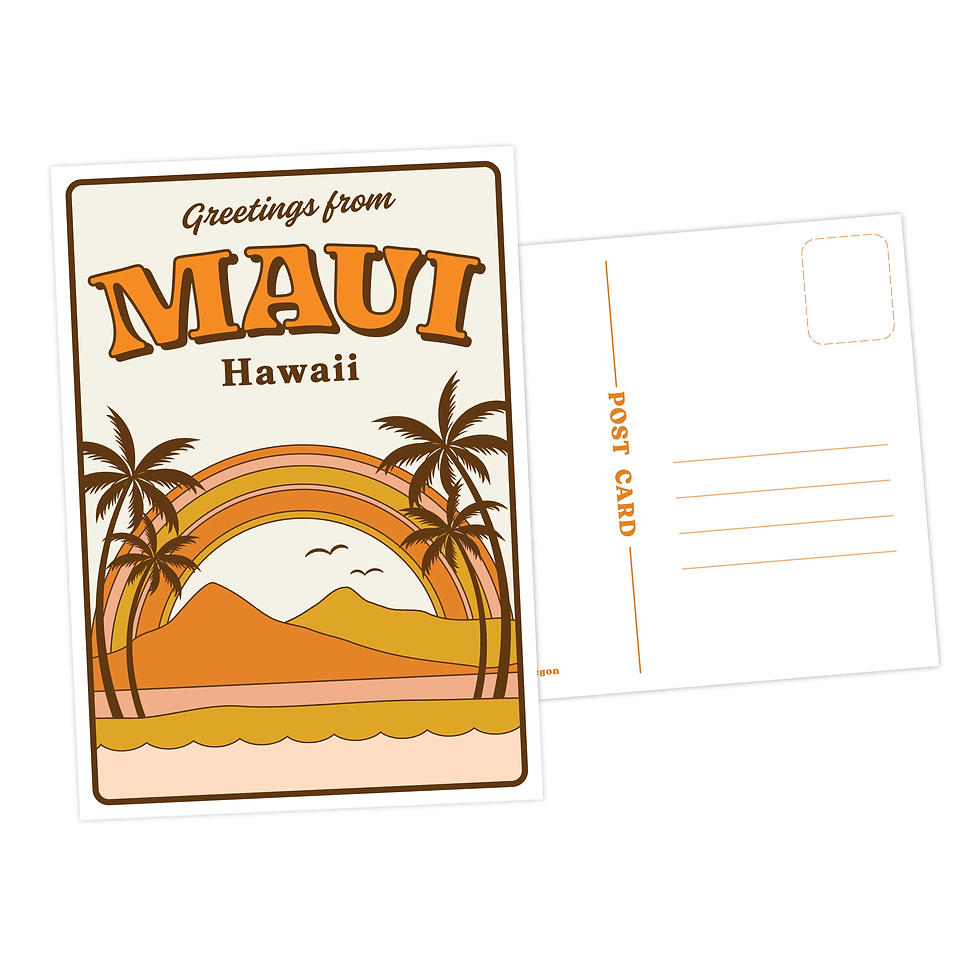 Thumbnail: Greetings from Maui, Hawaii Island Postcard