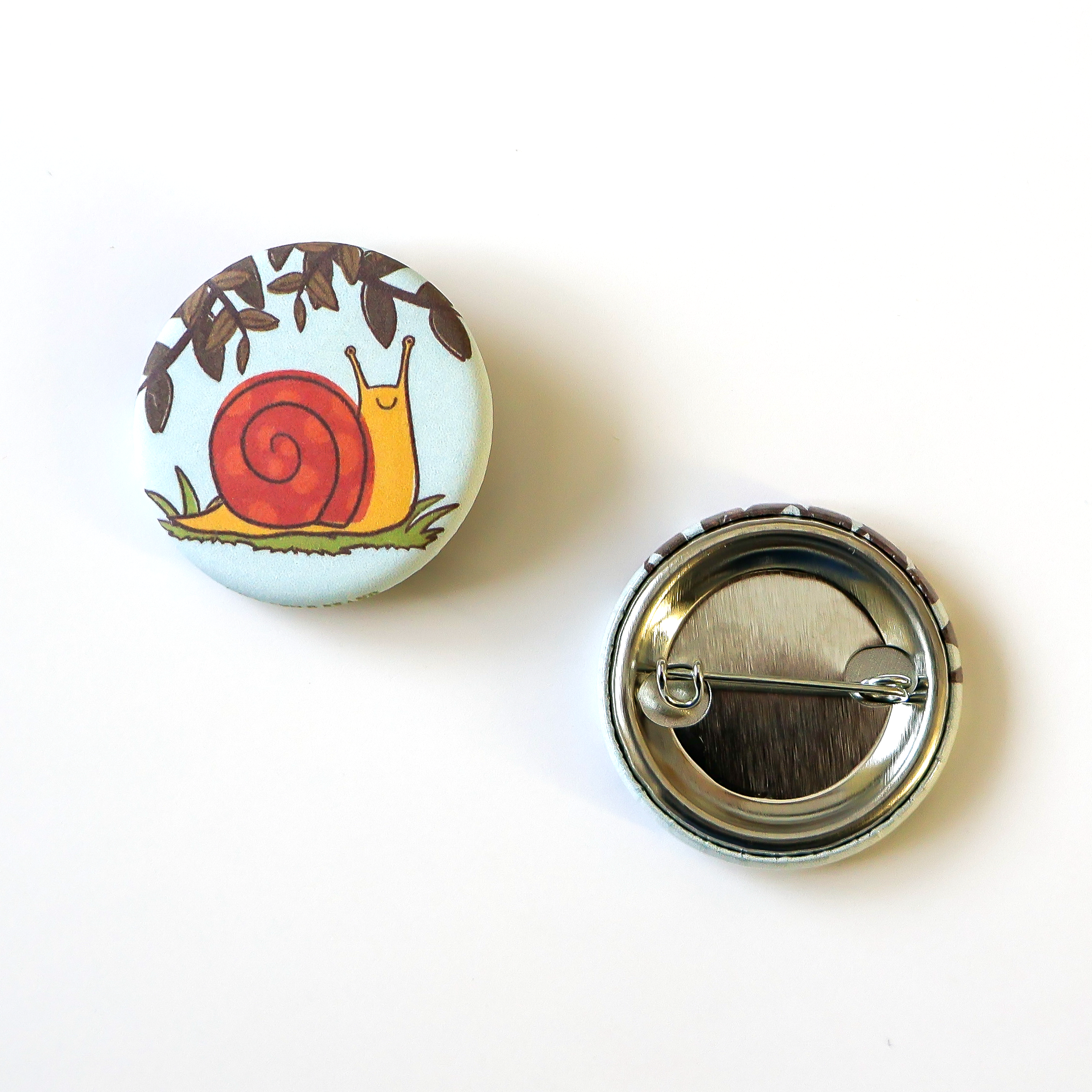 Cruisin’ Snail Button Pin