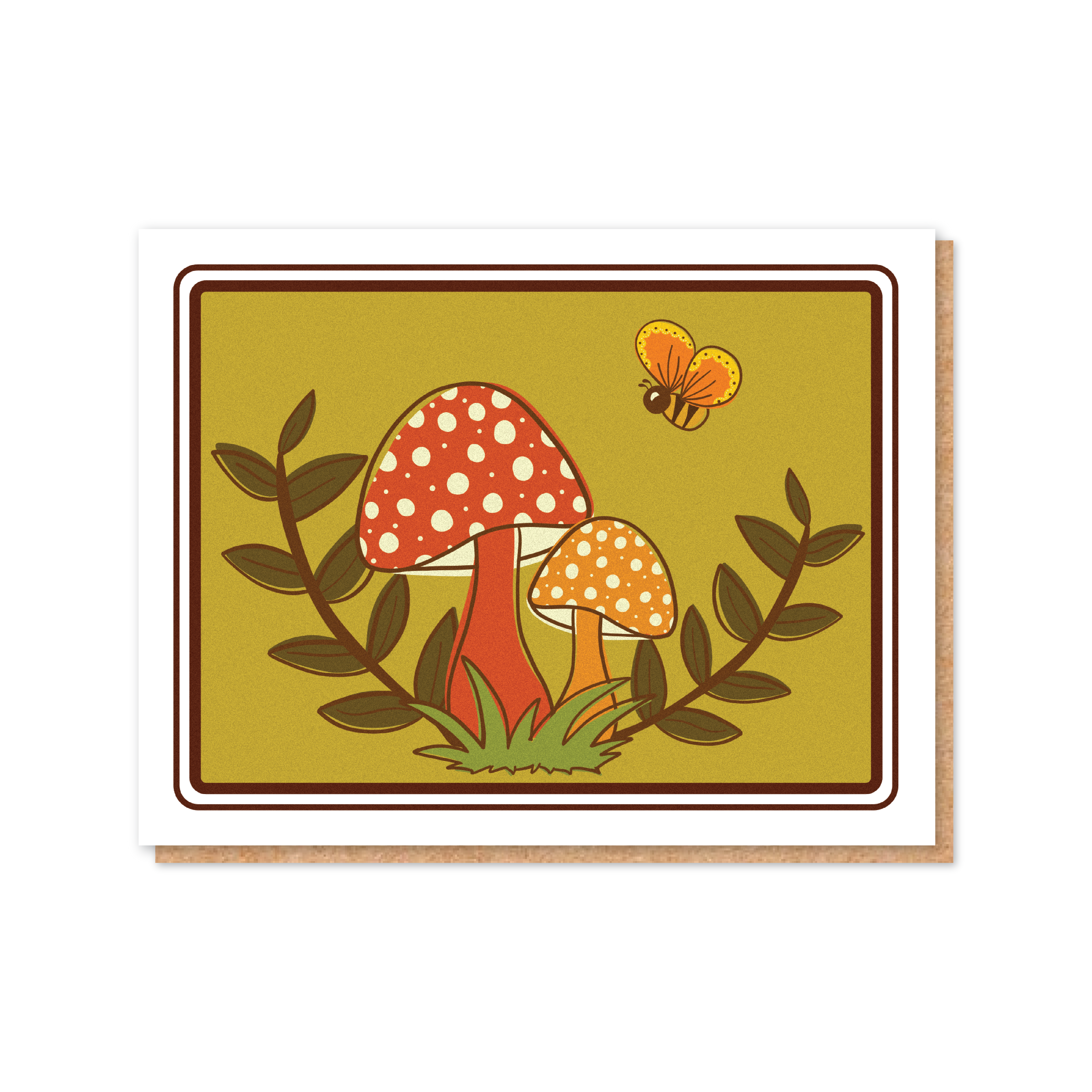 Woodland Mushrooms Card