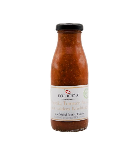 Bio Paprika Tomaten Sauce mit wildem Knoblauch