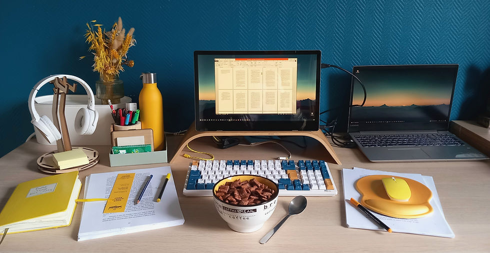 Un bureau d'écriture