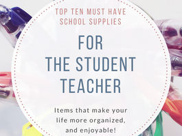 Top Ten Back-to-School Items for the Organized Student Teacher