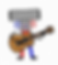 Happy Tappy playing acoustic guitar