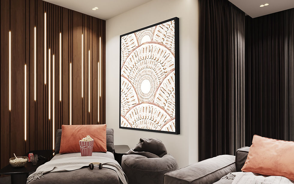 Miniature : MODERNE "BEIGE ABSTRACT"