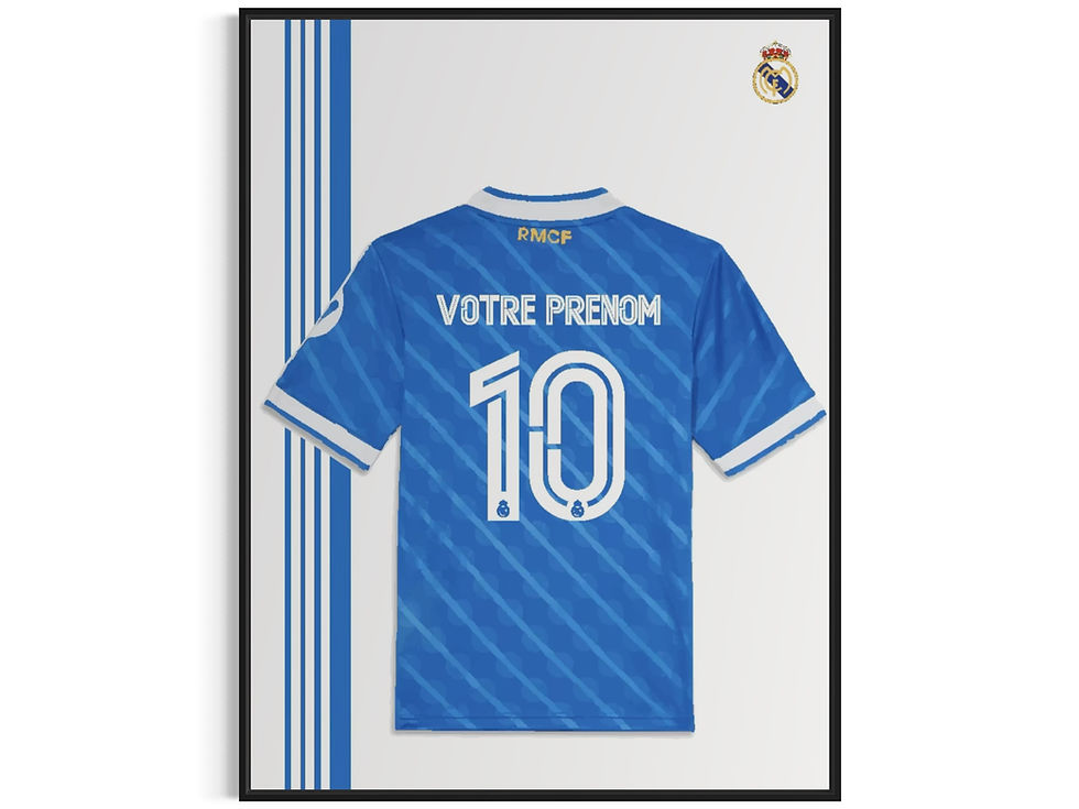 MAILLOT PERSONNALISE "REAL MADRID FC #1"