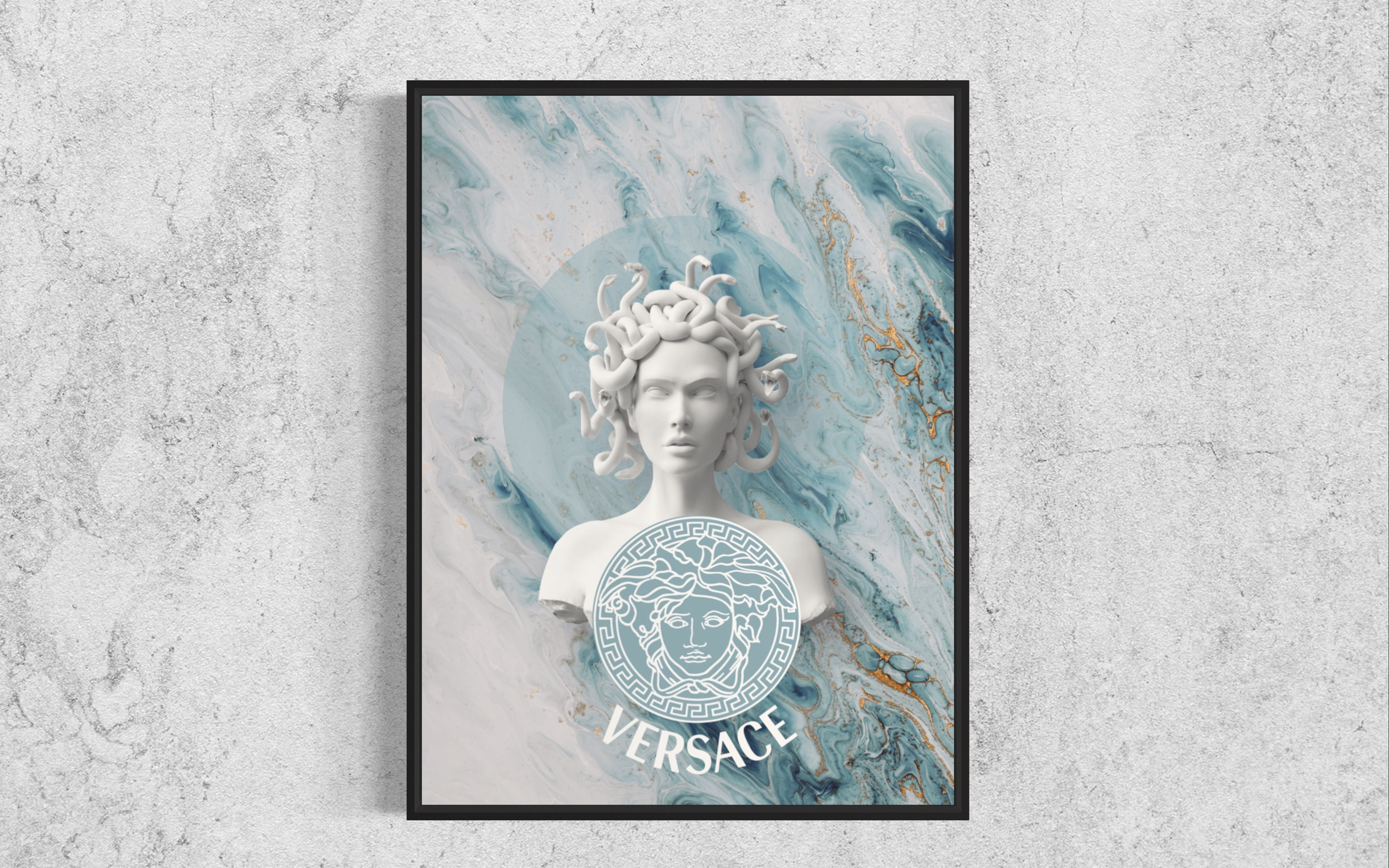 VERSACE " BLUE AND WHITE MARBLE"