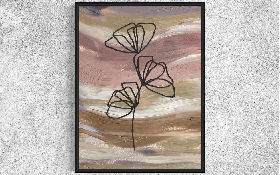 MODERNE "FLOWERS PAINT"