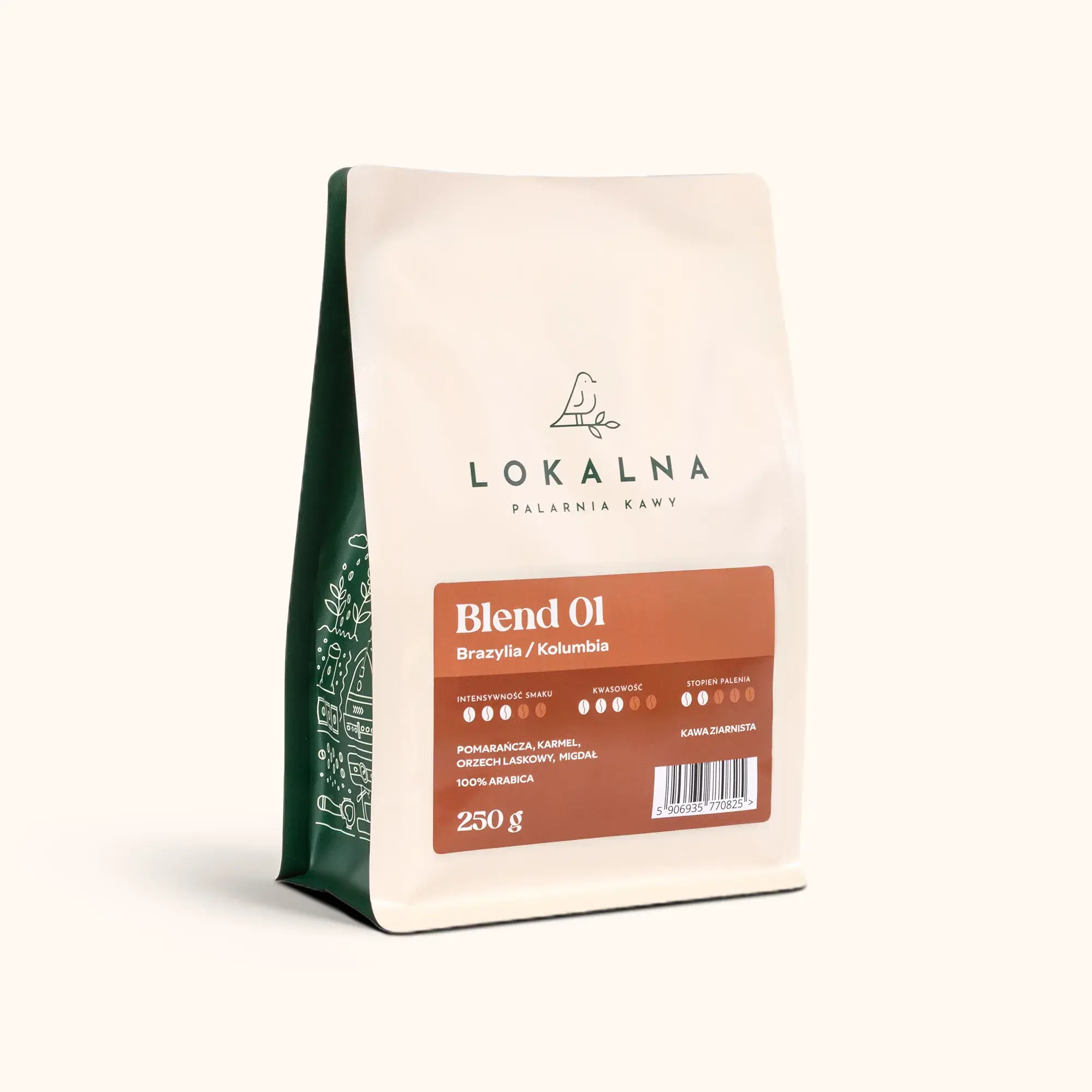 Lokalna Palarnia Kawy - Kawa ziarnista „Blend 01” 250g