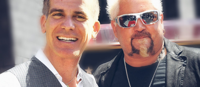 L.A. Mayor Eric Garcetti Teams Up With Guy Fieri To Rename Skid Row, "Flavortown"