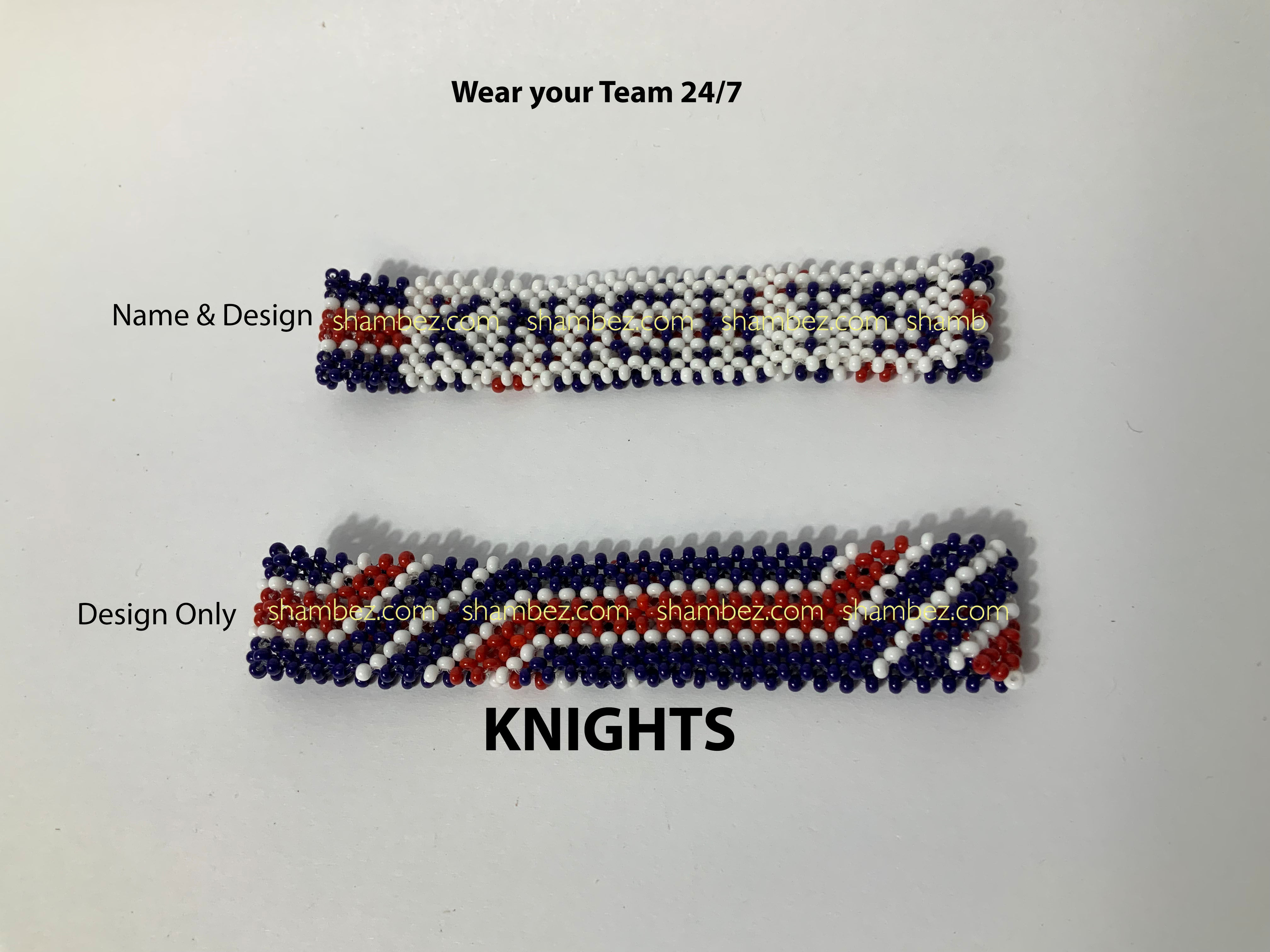 Unique Handmade Beaded Knights Team Bracelets