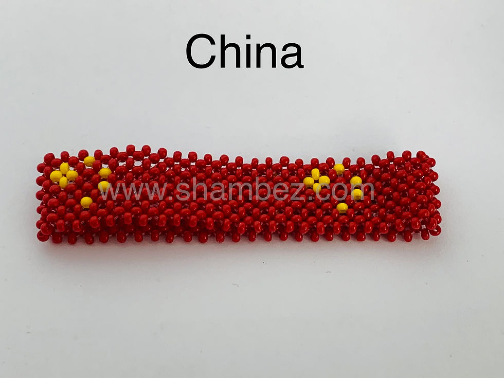 Thumbnail: China Beaded Flag Bracelet
