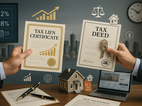 Tax Lien vs. Tax Deed: Qual a Melhor Estratégia para Investir em Imóveis nos EUA?
