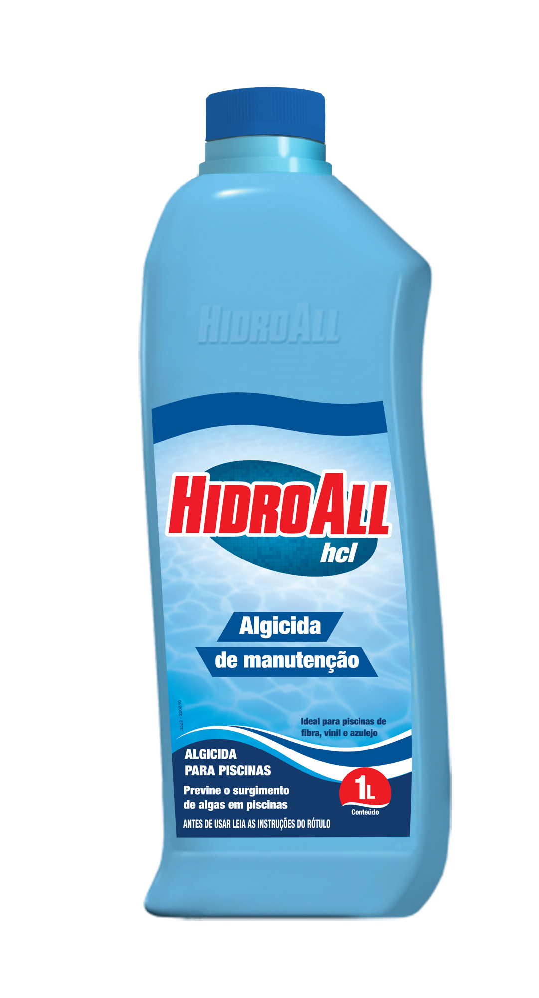 ALGICIDA DE MANUTENÇÃO HCL 1LT HIDROALL