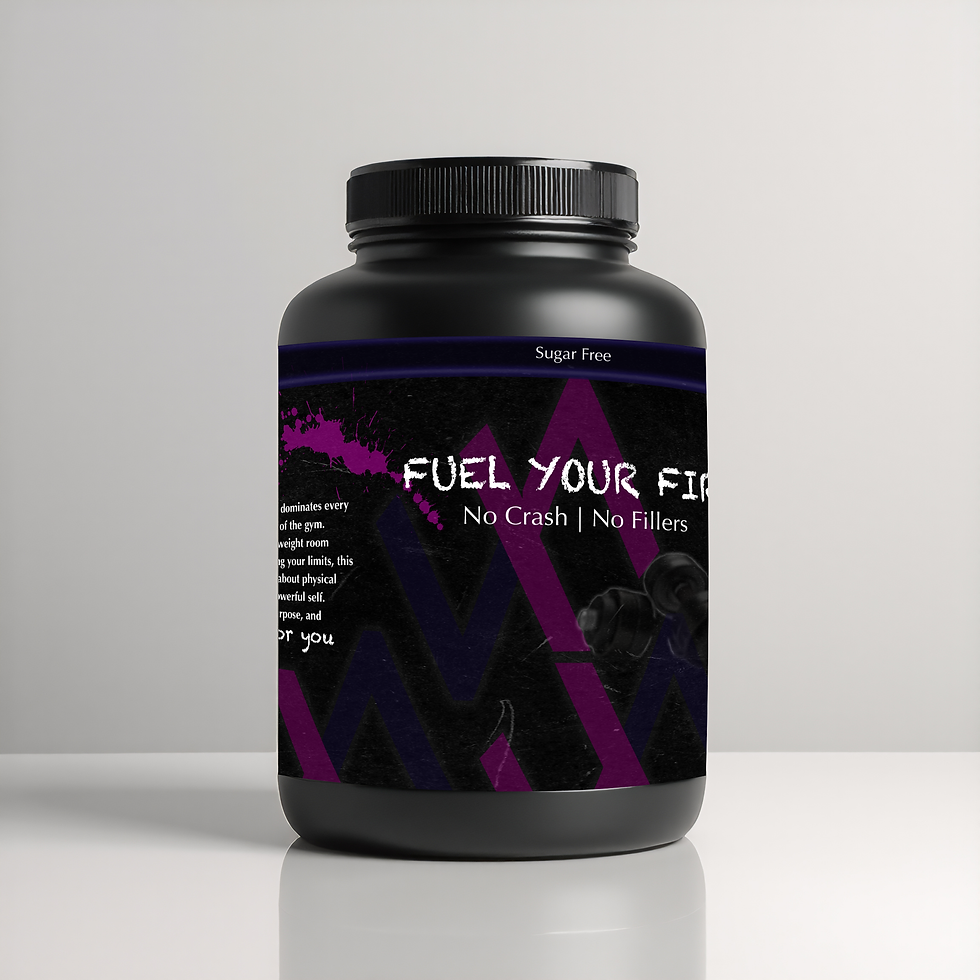 Large Preworkout Label