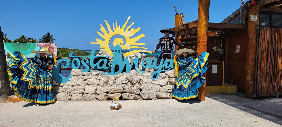 Costa Maya, Mexico welcome sign
