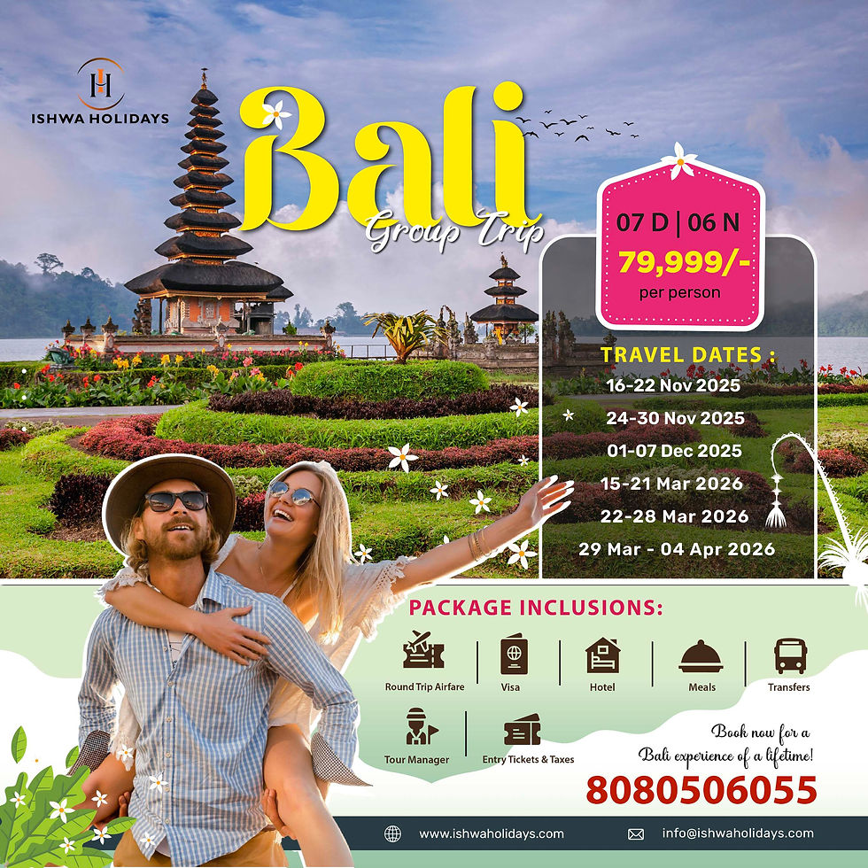 Experience the Magic of Bali — Together with Ishwa Holidays