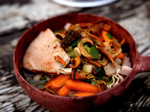 Bowl of Ramen with wild mushrooms