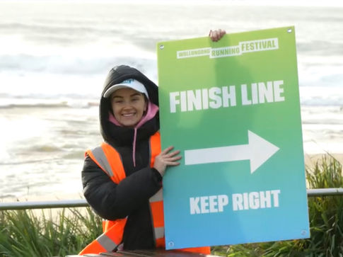 Wollongong Running Festival Signage Design