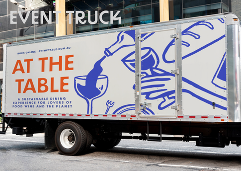 At The Table Custom Truck Decal