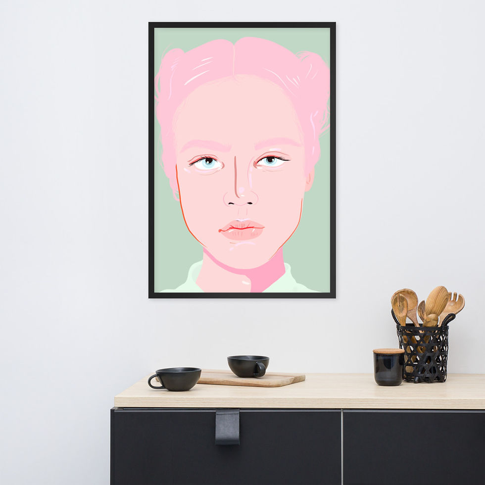 Thumbnail: Pastels Framed poster