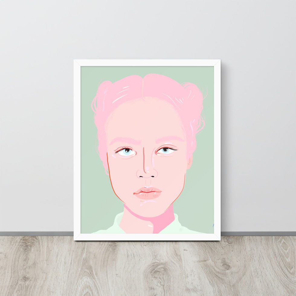 Thumbnail: Pastels Framed poster