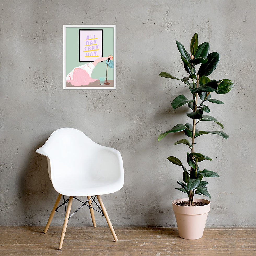 Thumbnail: All day Every day Framed poster