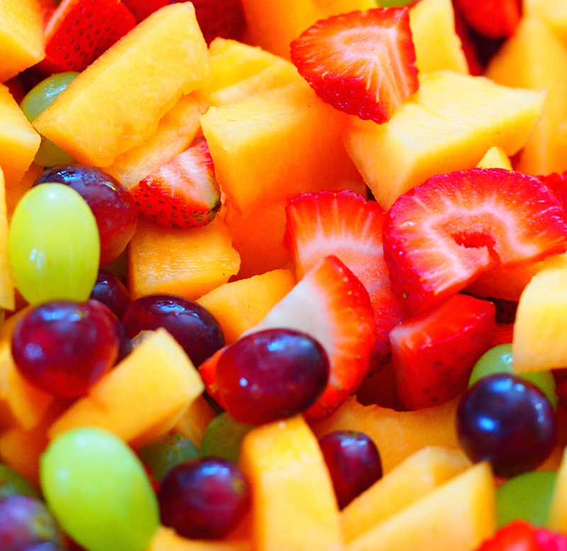 Arranged Food and Objects