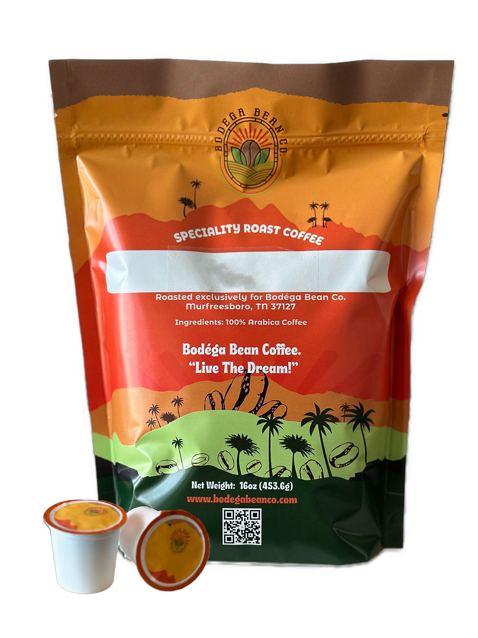 Tropical Urban Oasis - Classic Pods with vibrant, eco-friendly design and rich, tropical-infused coffee blend.