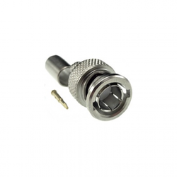CONECTOR BNC 75 OHMS MACHO RETO CRIMPAGEM RG-RGC-59 LM-89