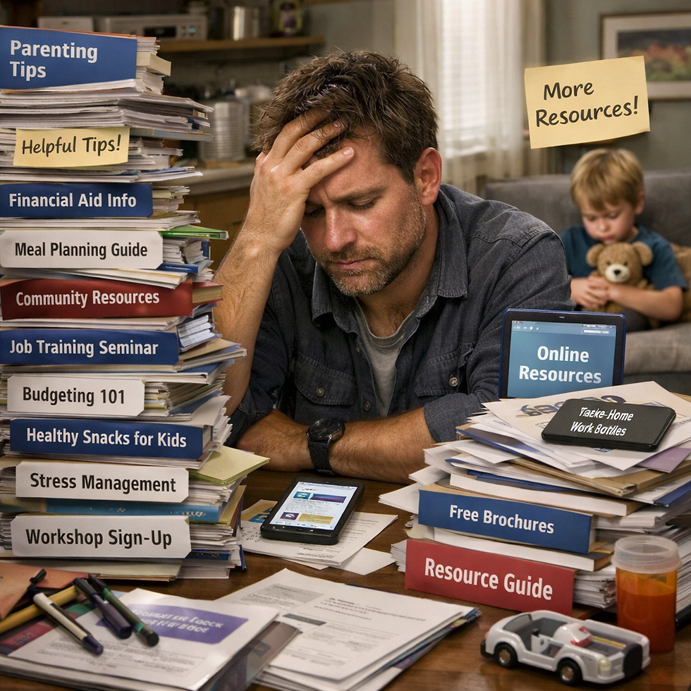 Single dads need support, not more resources