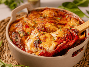 GRATINADO DE BETERRABA E BATATA