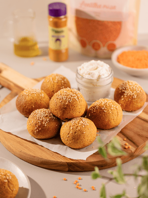 PÃOZINHO DE LENTILHA ROSA