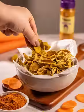 CHIPS DE CENOURA NA AIRFRYER