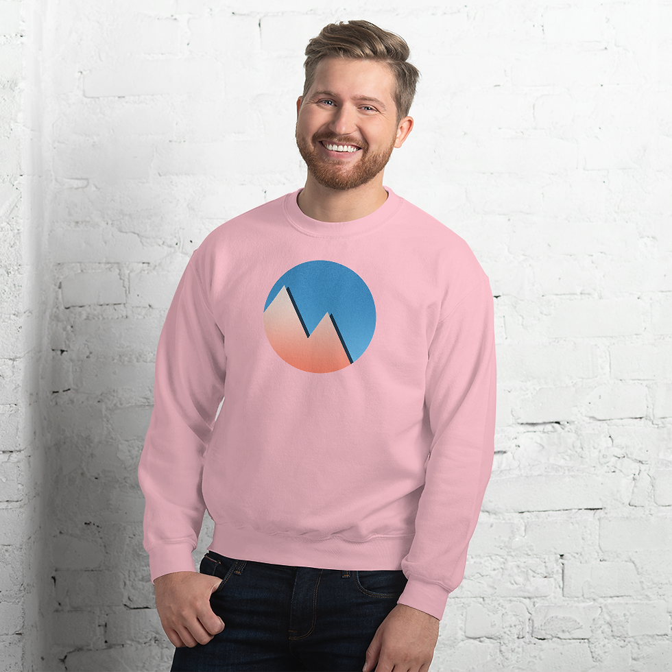 Thumbnail: Warm Winter Mountains Unisex Sweatshirt