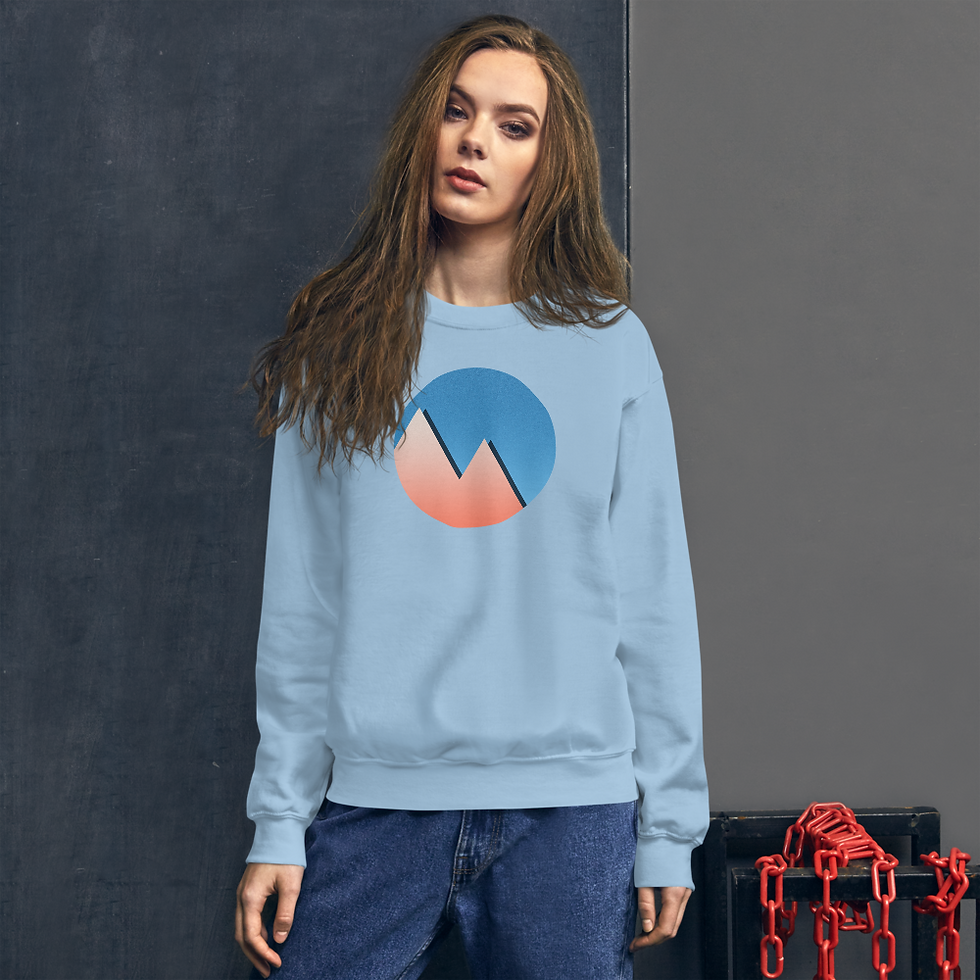 Thumbnail: Warm Winter Mountains Unisex Sweatshirt