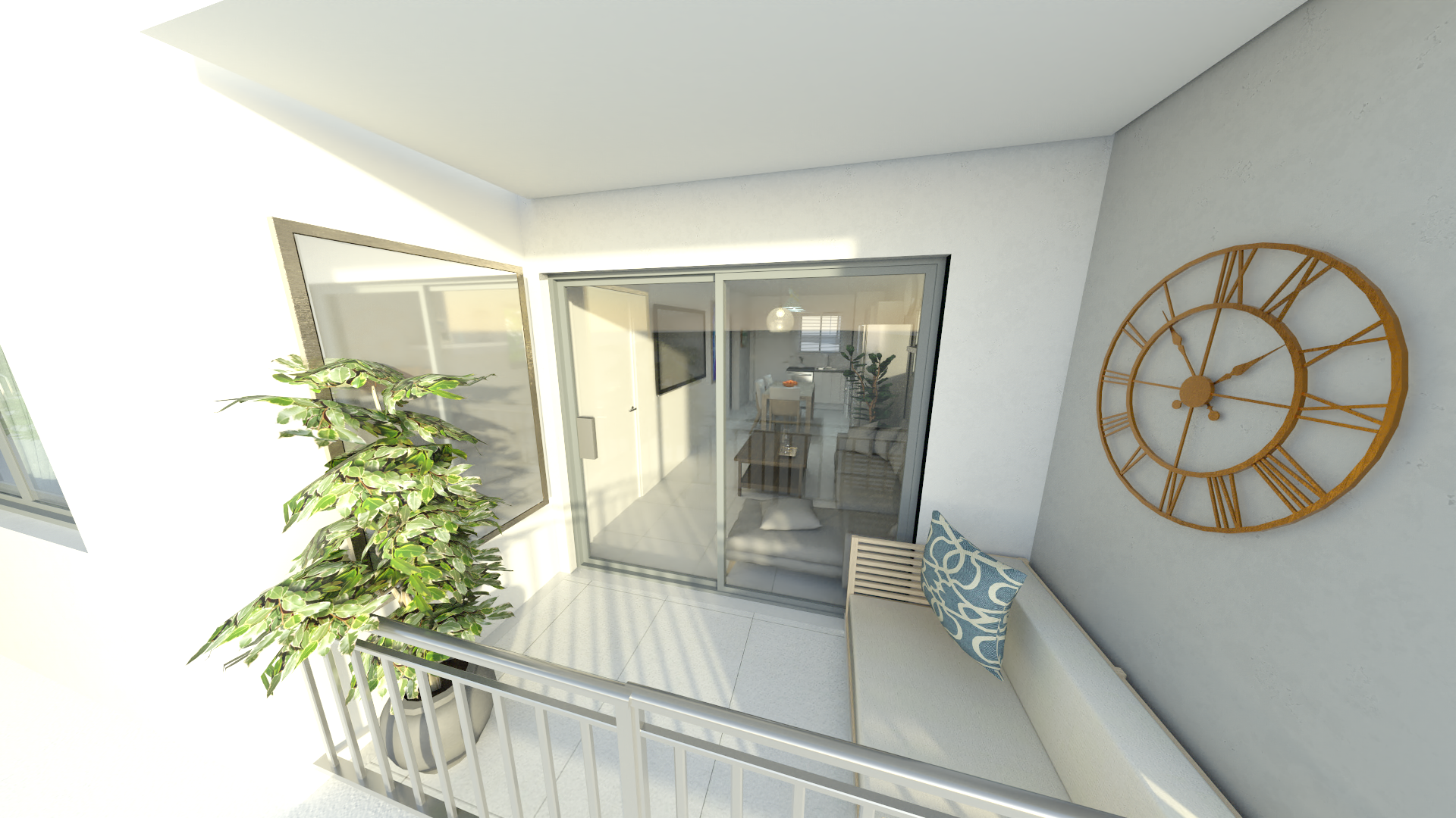 Palm Beach Villas interior architectural rendering