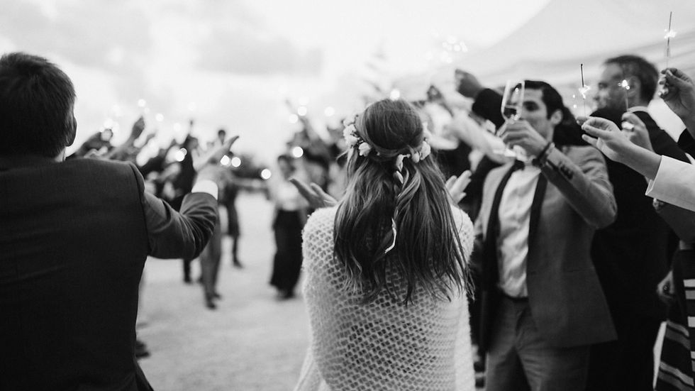 Wedding Sparkler Celebration