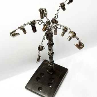 Craft using waste materials